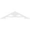 Ekena Millwork Pitch Cornelia Architectural Grade PVC Gable Pediment, 48"W x 12"H x 1"P (6/12) GPP048X012X100CRN - alternate 4